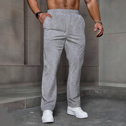 Herren Jogginghose – Relaxed Fit – Atmungsaktiv – Texturiertes Design – Seitentaschen