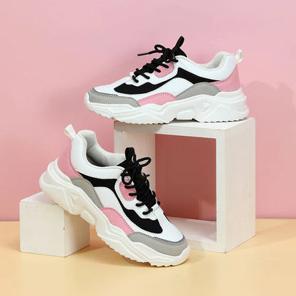Damen Sneaker – Chunky Design – Atmungsaktives Mesh – Gepolsterte Laufsohle – Sportlicher Schnitt