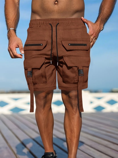 Herren Utility Shorts – Regular Fit – Atmungsaktives Gewebe – Mehrere Taschen