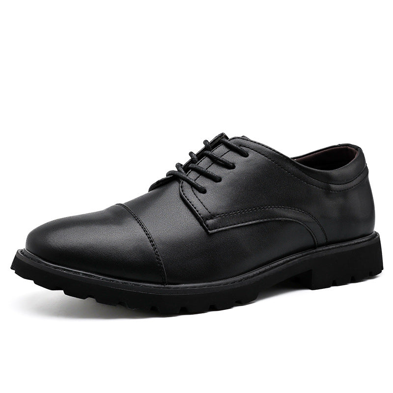 Herren Derby Schuhe – Glattes Obermaterial – Cap Toe – Gummisohle – Formeller Stil