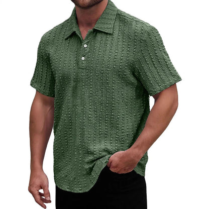 Herren Poloshirt – Regular Fit – Strukturstrick – Kurzarm Atmungsaktives Design