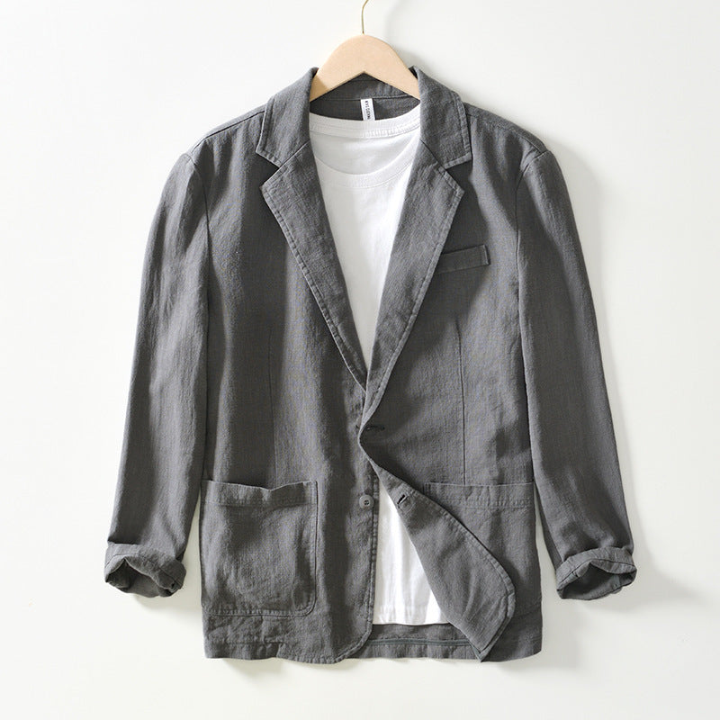 Herren Blazer – Relaxed Fit – Atmungsaktives Material – Einreiher Casual Sakko