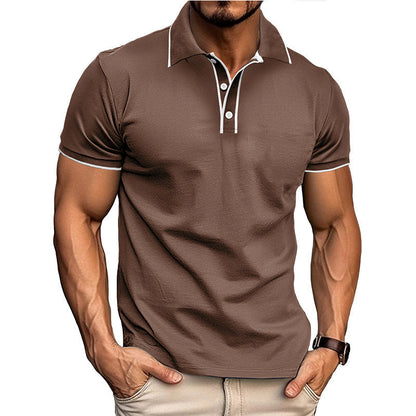 Herren Poloshirt – Athletische Passform – Baumwollmix – Atmungsaktiv Kurzarm