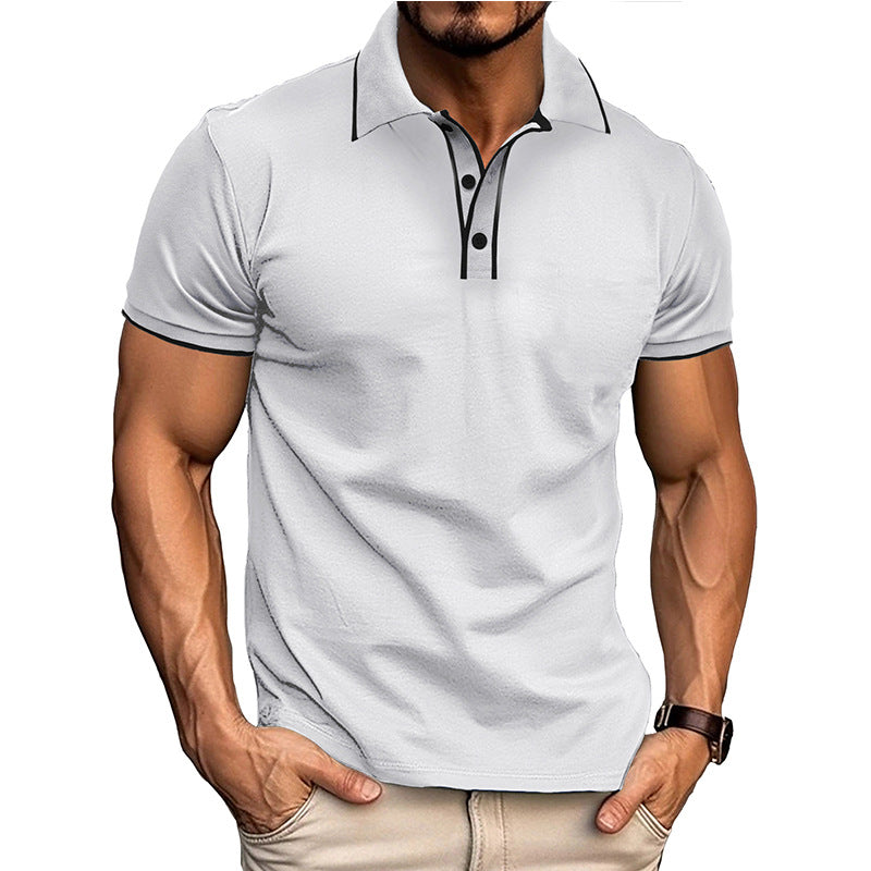 Herren Poloshirt – Athletische Passform – Baumwollmix – Atmungsaktiv Kurzarm