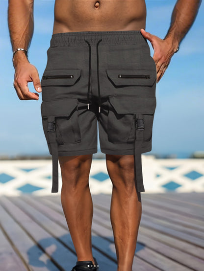 Herren Utility Shorts – Regular Fit – Atmungsaktives Gewebe – Mehrere Taschen