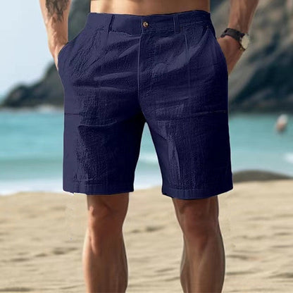 Herren Shorts – Relaxed Fit – Atmungsaktives Gewebe – Knie­lang – Utility-Taschen