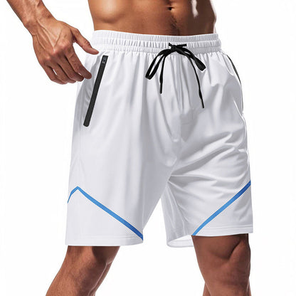 Herren Shorts – Atmungsaktive Mischung – Lockere Passform – Kniehoch – Reißverschlusstaschen