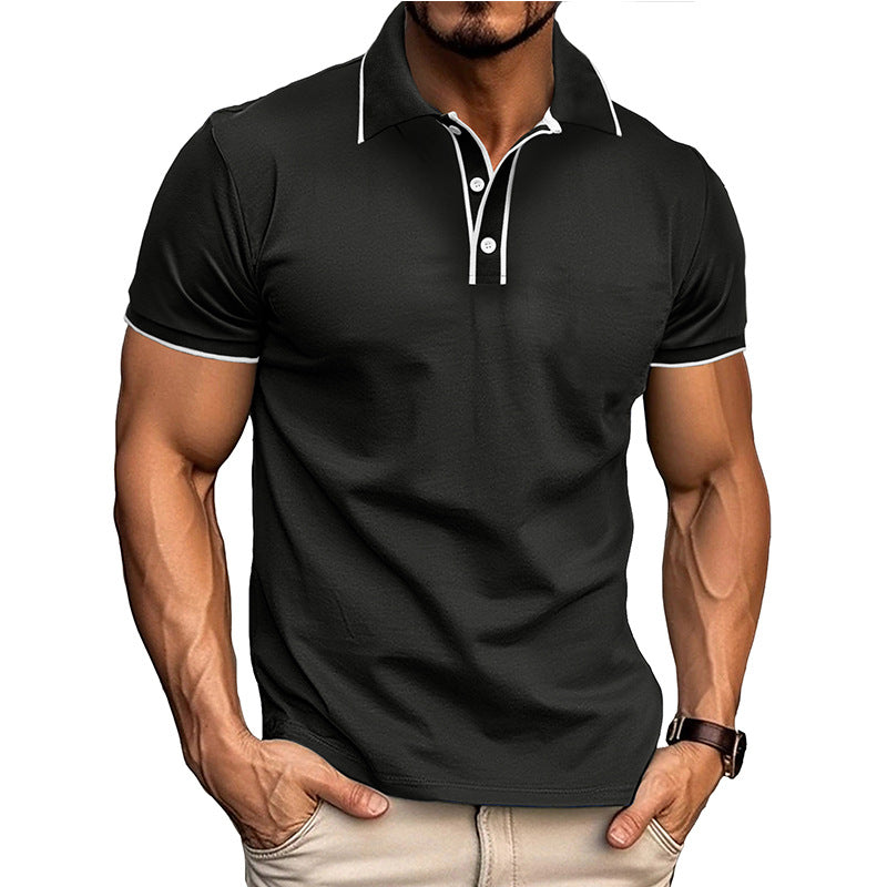 Herren Poloshirt – Athletische Passform – Baumwollmix – Atmungsaktiv Kurzarm