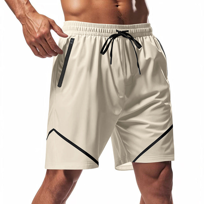 Herren Shorts – Atmungsaktive Mischung – Lockere Passform – Kniehoch – Reißverschlusstaschen
