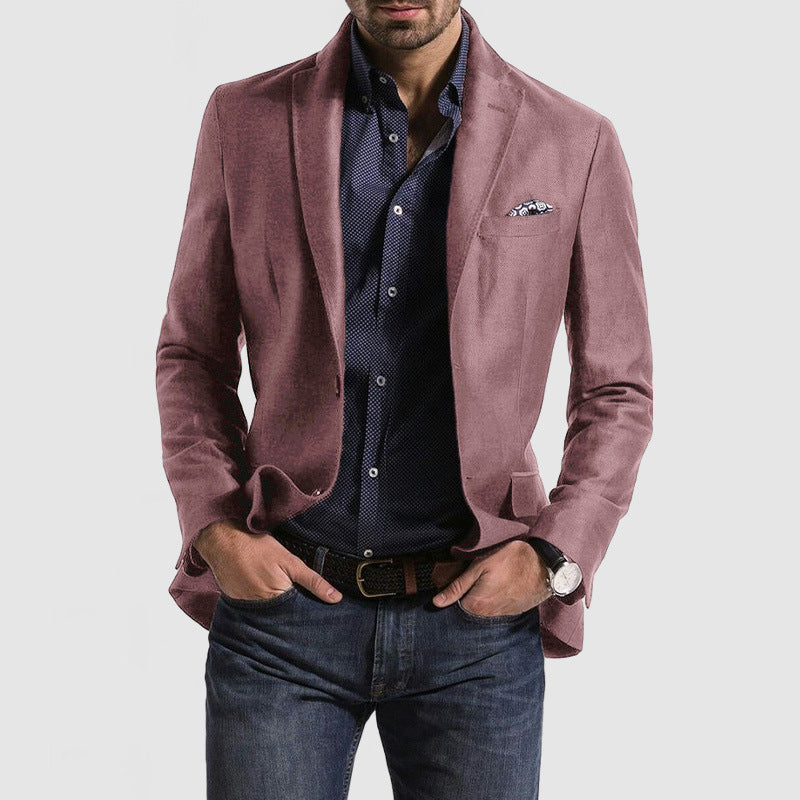 Herren Blazer – Slim Fit – Einreiher mit Revers – Eleganter Business Look