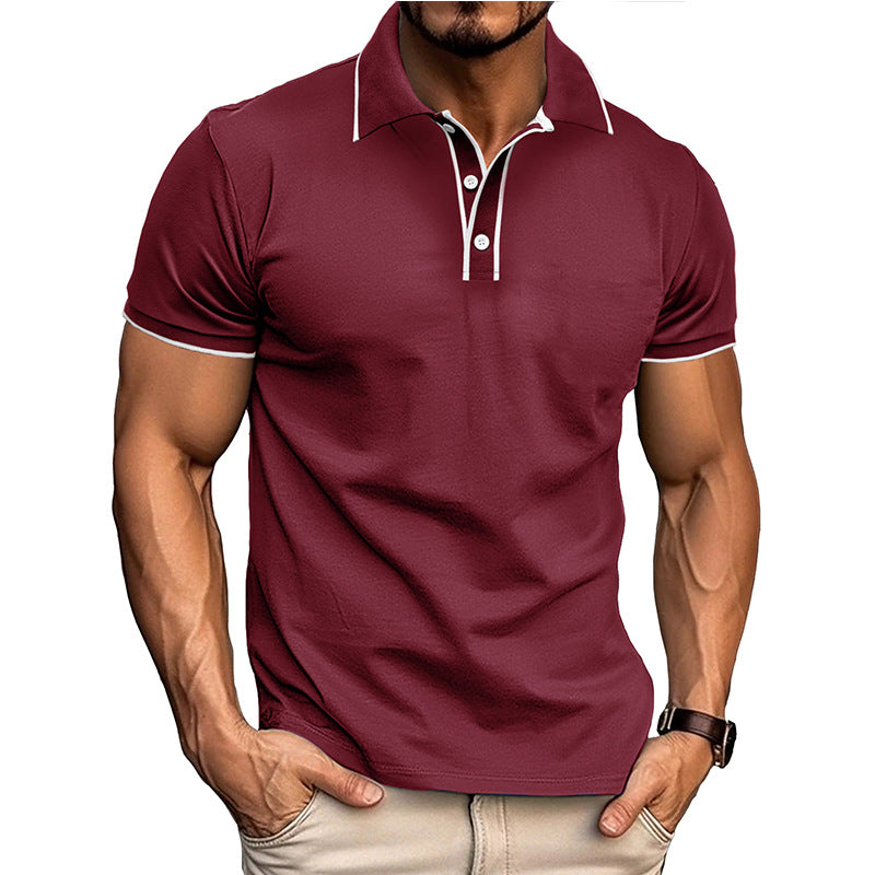 Herren Poloshirt – Athletische Passform – Baumwollmix – Atmungsaktiv Kurzarm