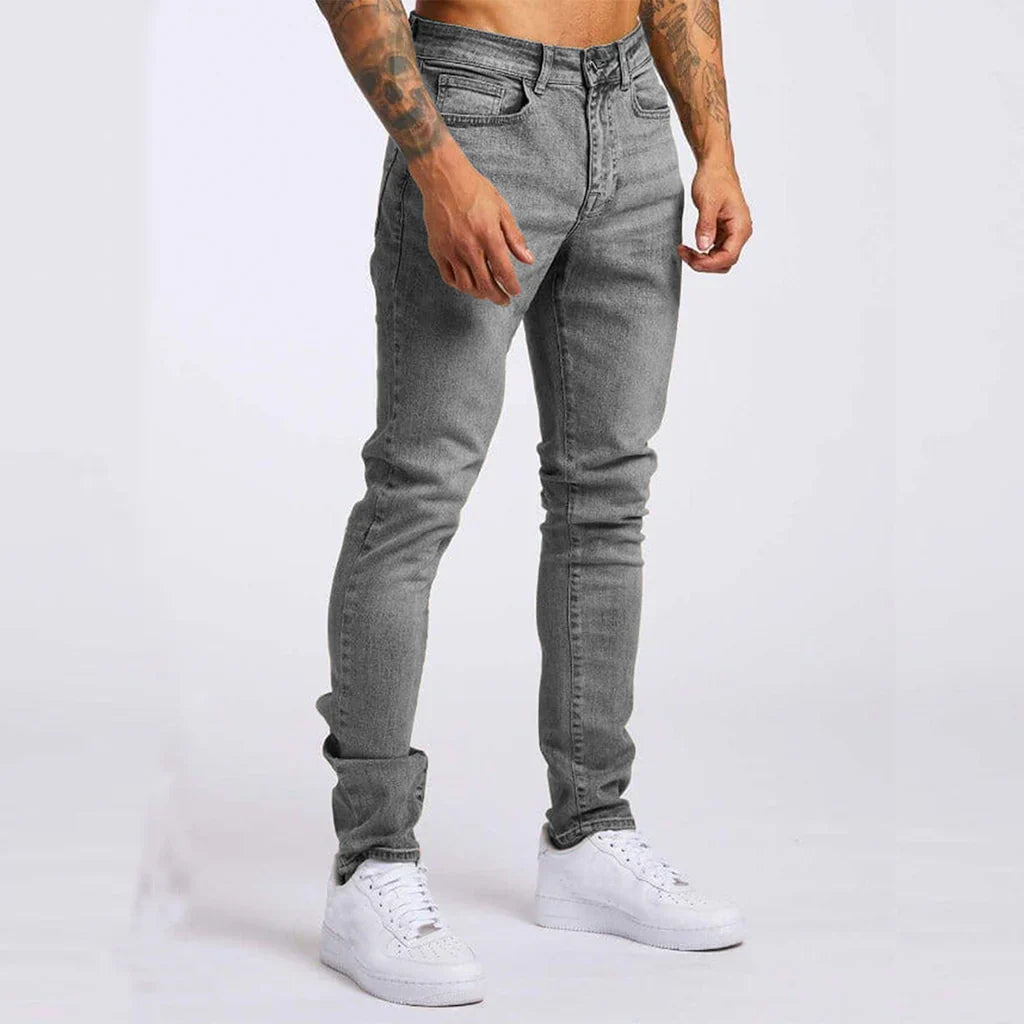 Herren Jeans – Slim Fit – Stretch Denim – Atmungsaktiv – Knöchellang Casual Look
