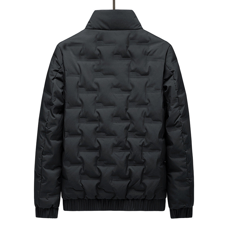 Herren Steppjacke – Leichtgewicht – Relaxed Fit – Stehkragen – Hüftlang