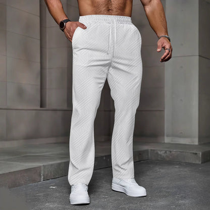 Herren Jogginghose – Relaxed Fit – Atmungsaktiv – Texturiertes Design – Seitentaschen