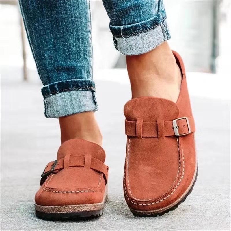 Damen Mule Sandalen – Weiches Obermaterial – Slip-On – Komfort mit Schnalle