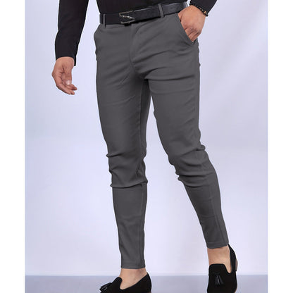 Herren Anzughose – Slim Fit – Glattes Finish – Faltfront – Voll­lang Business Stil