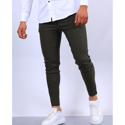 Herren Anzughose – Slim Fit – Glattes Finish – Faltfront – Voll­lang Business Stil