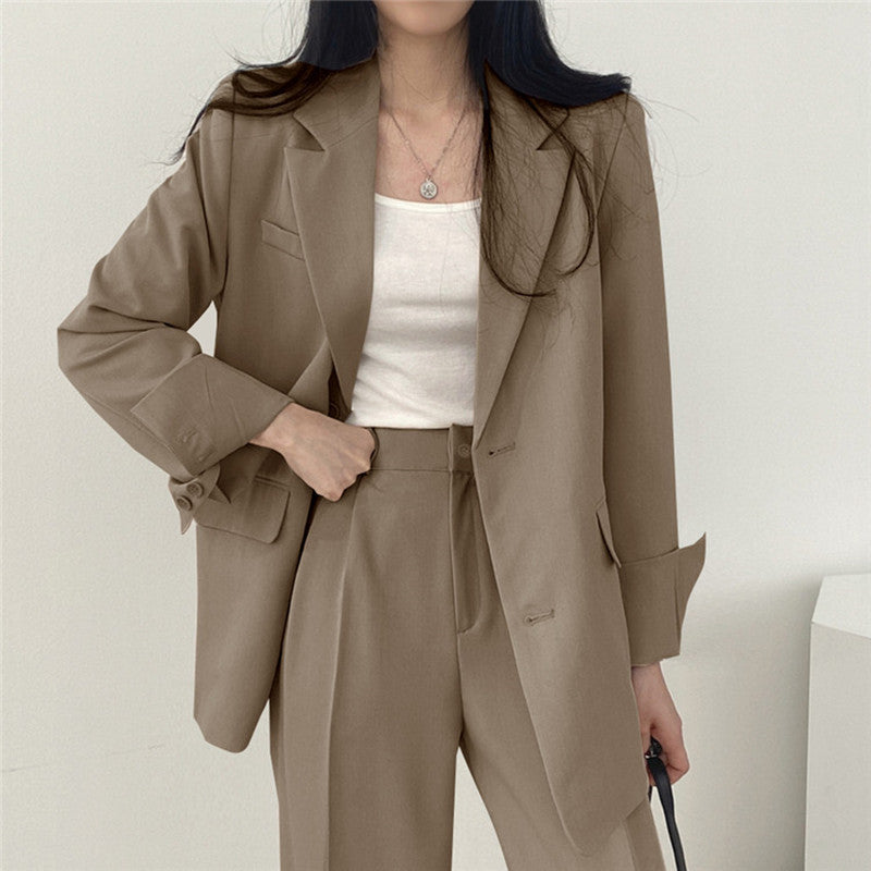Damen Blazer – Taillierter Schnitt – Klassischer Revers – Einreihig – Hüftlang
