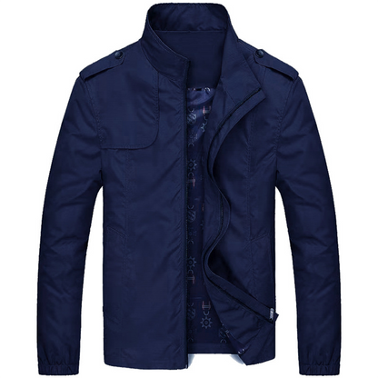 Herren Jacke – Regular Fit – Atmungsaktiv Winddicht – Hoher Kragen – Leichtgewicht