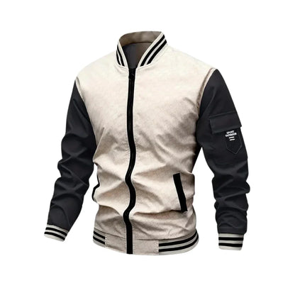 Herren Bomberjacke – Atmungsaktives Material – Standard Fit – Reißverschluss – Ärmeltasche