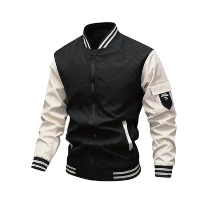 Herren Bomberjacke – Atmungsaktives Material – Standard Fit – Reißverschluss – Ärmeltasche