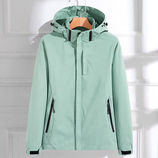 Damen Regenjacke – Wasserabweisend – Mit Kapuze – Hüftlanger Schnitt – Atmungsaktiv