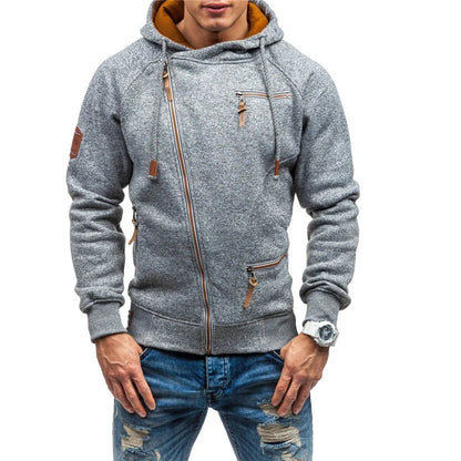 Herren Hoodie – Regular Fit – Soft Fleece – Full Zip – Zipper Taschen – Freizeitlook