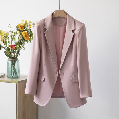 Damen Blazer – Strukturierte Passform – Einreiher – Klassisches Revers – Weiches Gewebe