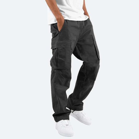 Herren Cargohose – Relaxed Fit – Gerade Form – Atmungsaktives Material – Utility-Taschen