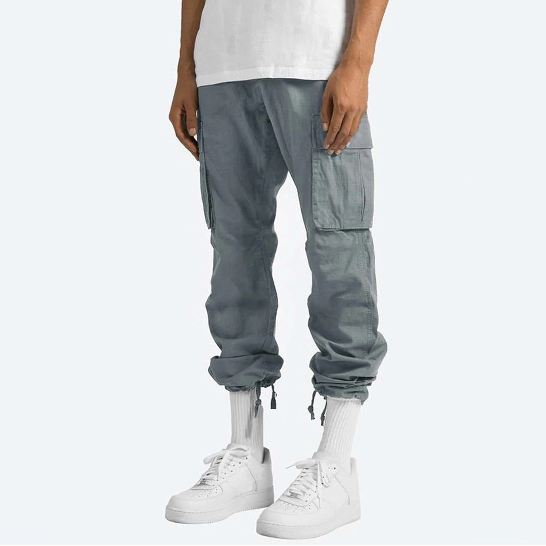 Herren Cargohose – Relaxed Fit – Gerade Form – Atmungsaktives Material – Utility-Taschen
