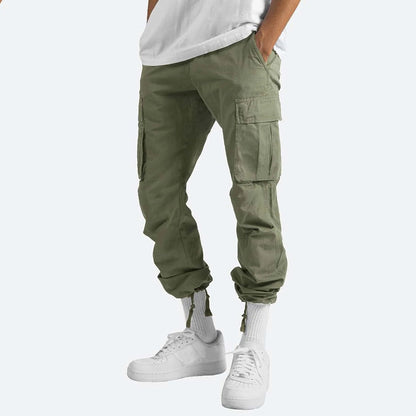 Herren Cargohose – Relaxed Fit – Gerade Form – Atmungsaktives Material – Utility-Taschen