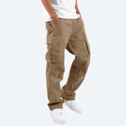 Herren Cargohose – Relaxed Fit – Gerade Form – Atmungsaktives Material – Utility-Taschen