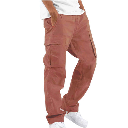 Herren Cargohose – Relaxed Fit – Gerade Form – Atmungsaktives Material – Utility-Taschen