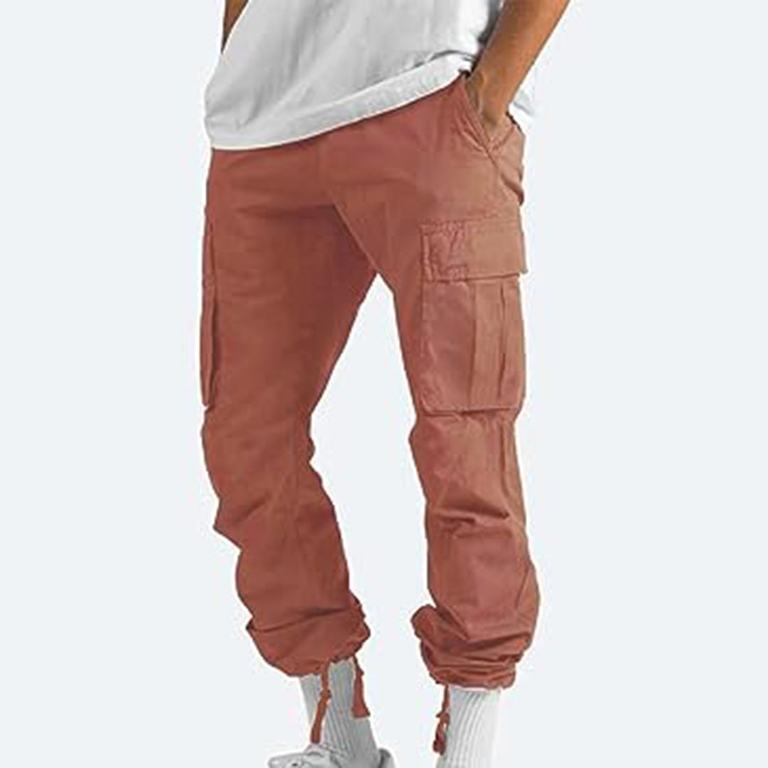 Herren Cargohose – Relaxed Fit – Gerade Form – Atmungsaktives Material – Utility-Taschen