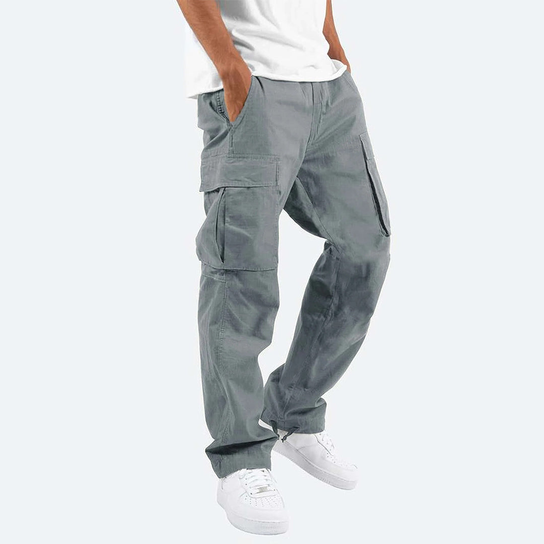 Herren Cargohose – Relaxed Fit – Gerade Form – Atmungsaktives Material – Utility-Taschen