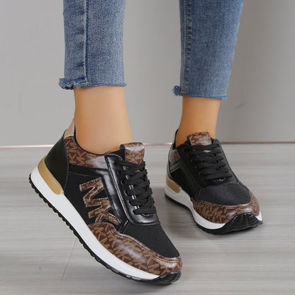 Damen Ortho Sneaker – Low-Top – Atmungsaktives Strickmaterial – Gepolsterte Sohle – Freizeitstil