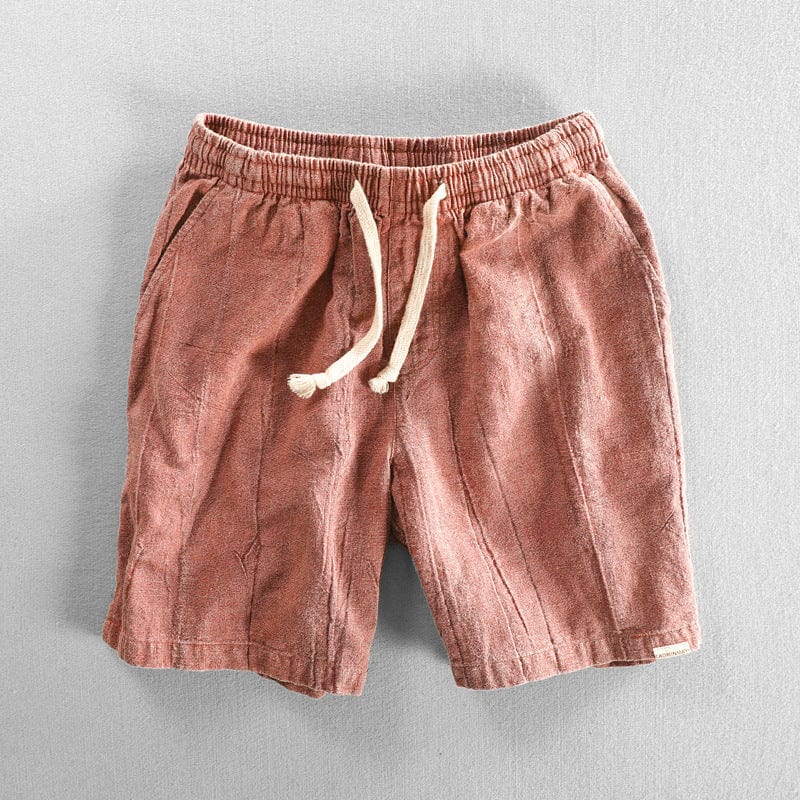 Herren Shorts – Relaxed Fit – Atmungsaktive Fasermischung – Elastischer Bund mit Kordelzug