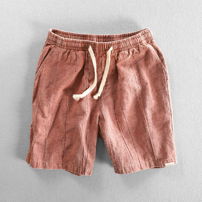 Herren Shorts – Relaxed Fit – Atmungsaktive Fasermischung – Elastischer Bund mit Kordelzug
