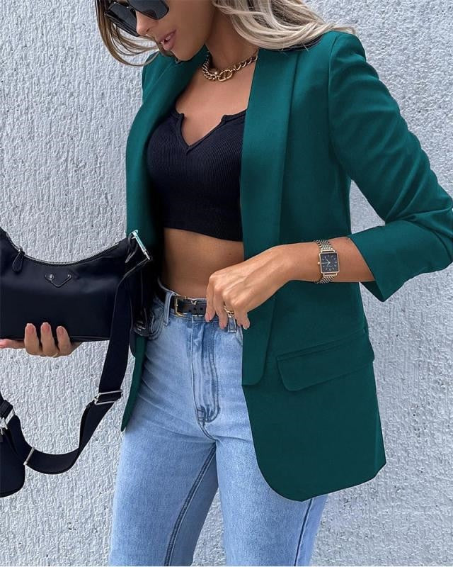 Damen Blazer – Taillierte Passform – Notch-Revers – Langarm – Business Look