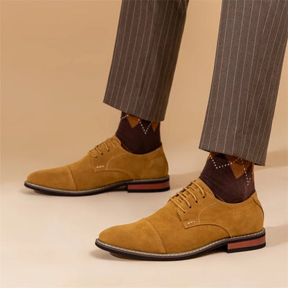 Herren Oxford Schuhe – Formale Passform – Cap-Toe – Geschlossene Schnürung
