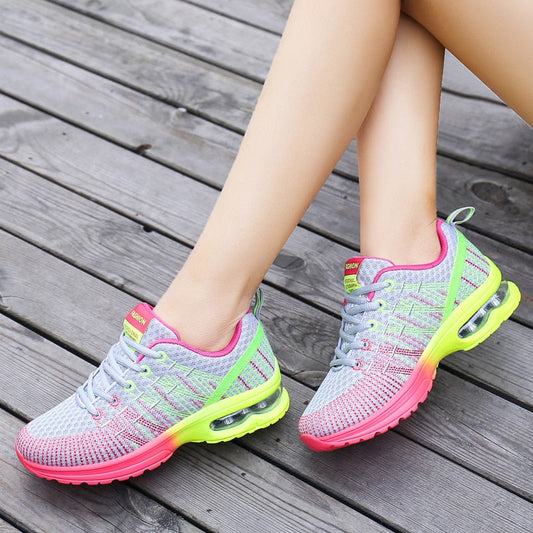 Damen Laufschuhe – Atmungsaktives Mesh – Leichtgewicht – Gepolsterte Air-Sohle