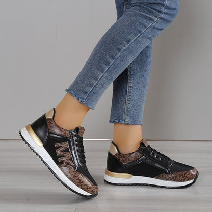 Damen Ortho Sneaker – Low-Top – Atmungsaktives Strickmaterial – Gepolsterte Sohle – Freizeitstil