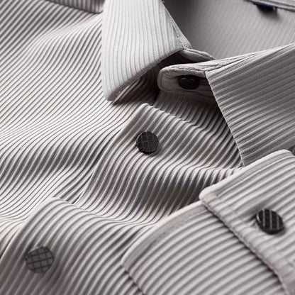 Herren Businesshemd – Slim Fit – Atmungsaktive Mischung – Klassischer Kragen – Bürotauglich
