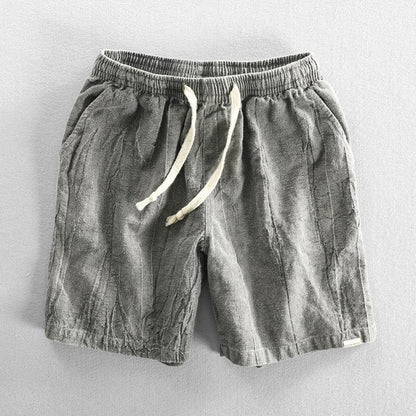 Herren Shorts – Relaxed Fit – Atmungsaktive Fasermischung – Elastischer Bund mit Kordelzug