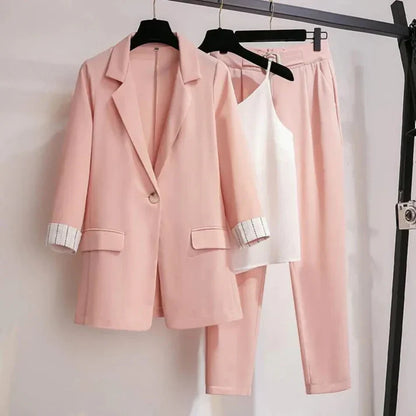 Damen Blazer – Strukturierte Passform – Reverskragen – Ein-Knopf – Umschlagärmel – Hüftlang – Mit Pattentaschen