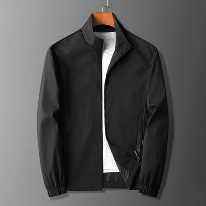 Herren Jacke – Slim Fit – Atmungsaktives Material – Stehkragen – Zipper-Taschen