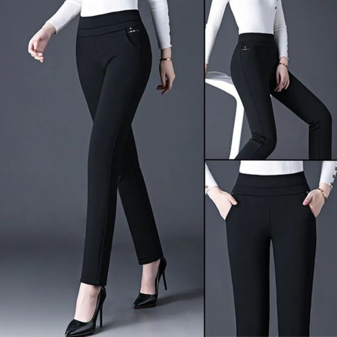 Damen Leggings – High Waist – Slim Fit – Atmungsaktiv – Mit Zier­taschen