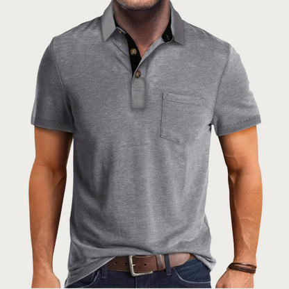 Herren Poloshirt – Regular Fit – Soft Knit – Kurzarm – Brusttasche – Freizeit