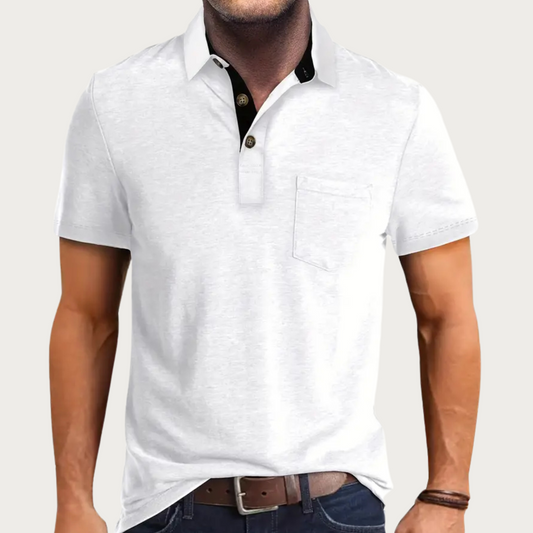 Herren Poloshirt – Regular Fit – Soft Knit – Kurzarm – Brusttasche – Freizeit