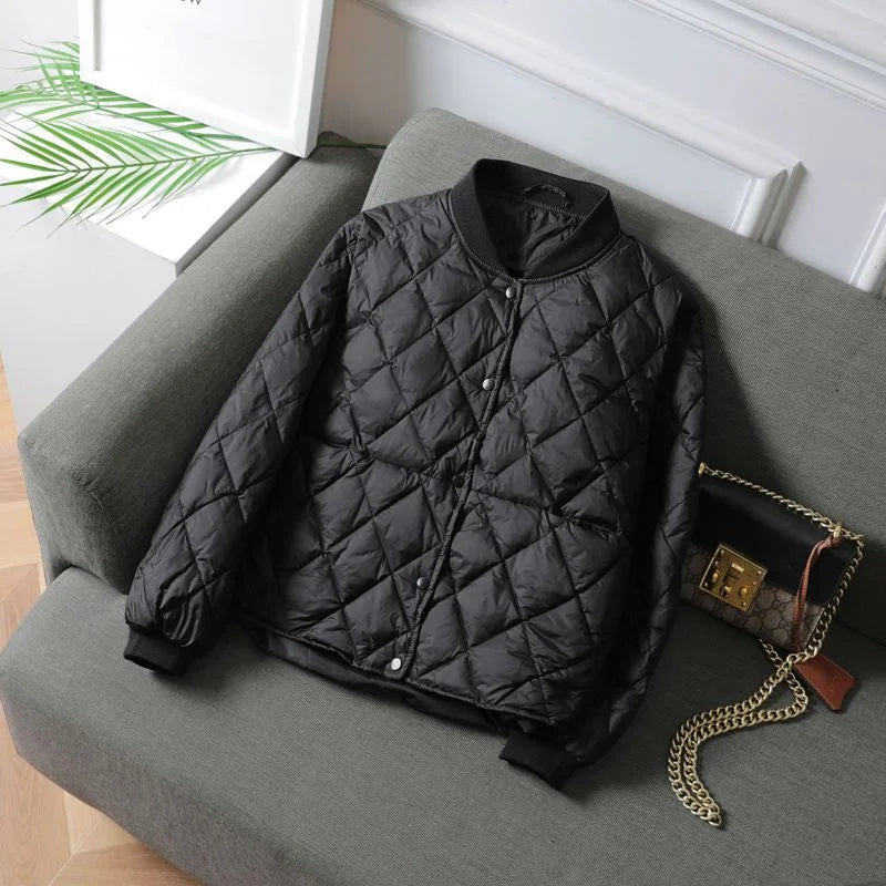 Damen Steppjacke – Leicht Gepolstert – Hüftlang – Wasserabweisend – Relaxed Fit